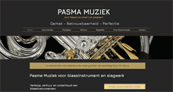 Desktop Screenshot of pasmamuziek.nl